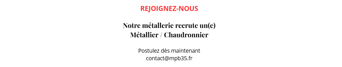 Recrutement-Metallier Chaudronnier Recrutement-Metallier Chaudronnier
